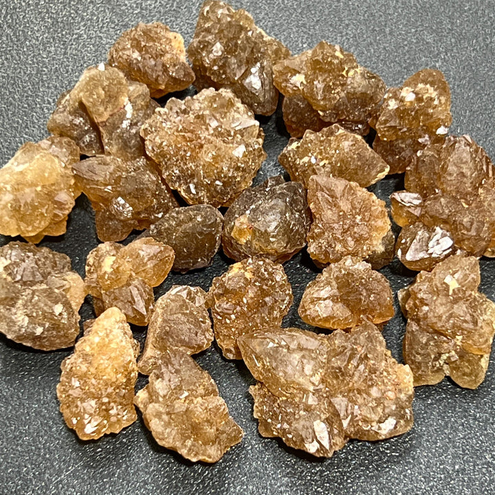 Small Citrine Crystal Clusters From Morocco Untreated