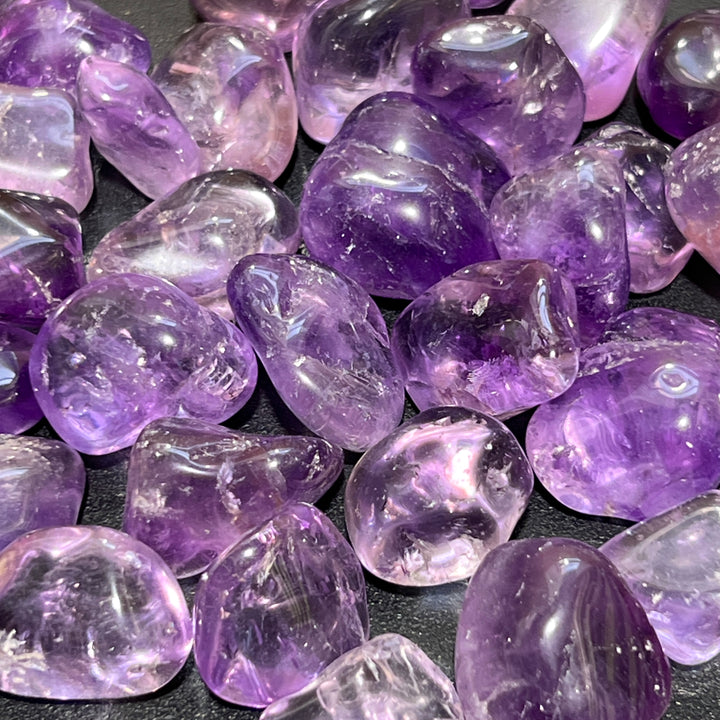 Amethyst Crystal Tumbled (1/2 lb) 8 oz Bulk Wholesale Lot Half Pound Polished Gemstones