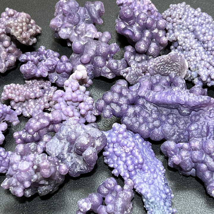 Purple Grape Agate Crystal Clusters (By The Piece Or Gram) Gemstone Decor Supply Wholesale