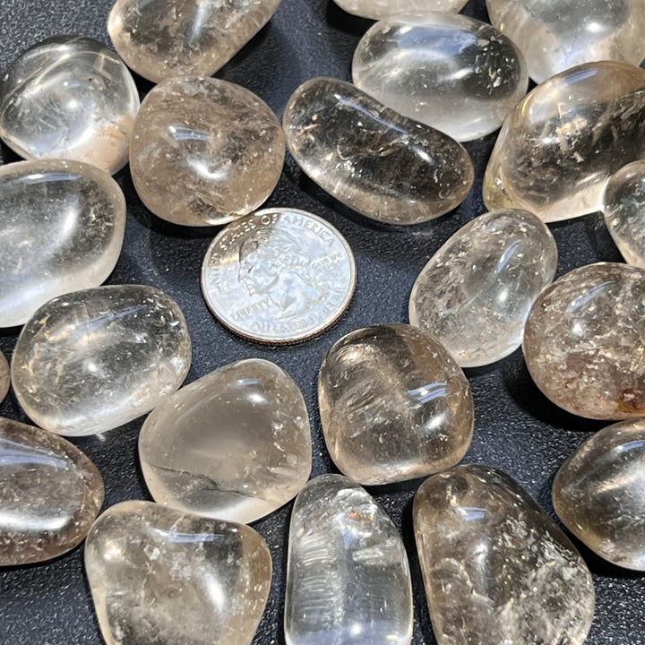 Smoky Quartz Crystal Tumbled (1 LB) One Pound Bulk Wholesale Lot Polished Gemstones