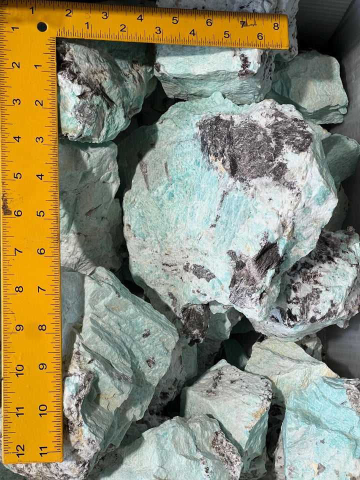 Extra Quality Amazonite Boulders (4-10 Inches) Large Rough Raw Crystal Stones Gemstone Home Decor Supply