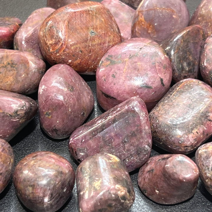 Red Ruby Crystal Tumbled (1/2 lb) 8 oz Bulk Wholesale Lot Half Pound Polished Stones Gemstones