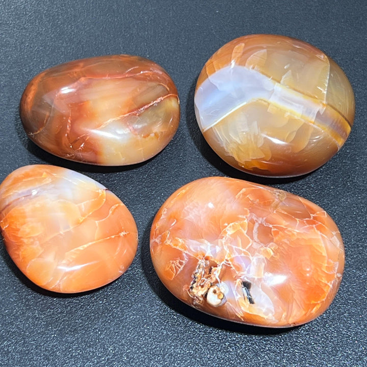 Red Carnelian Agate Crystal Palm Stone Wholesale