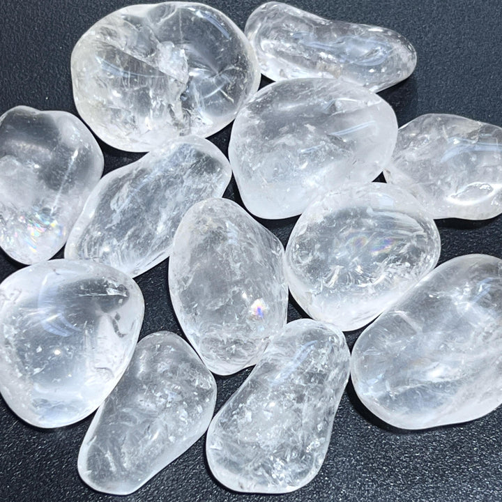 Large Clear Quartz Crystal Tumbled Stones (By The Piece or Pound) Wholesale