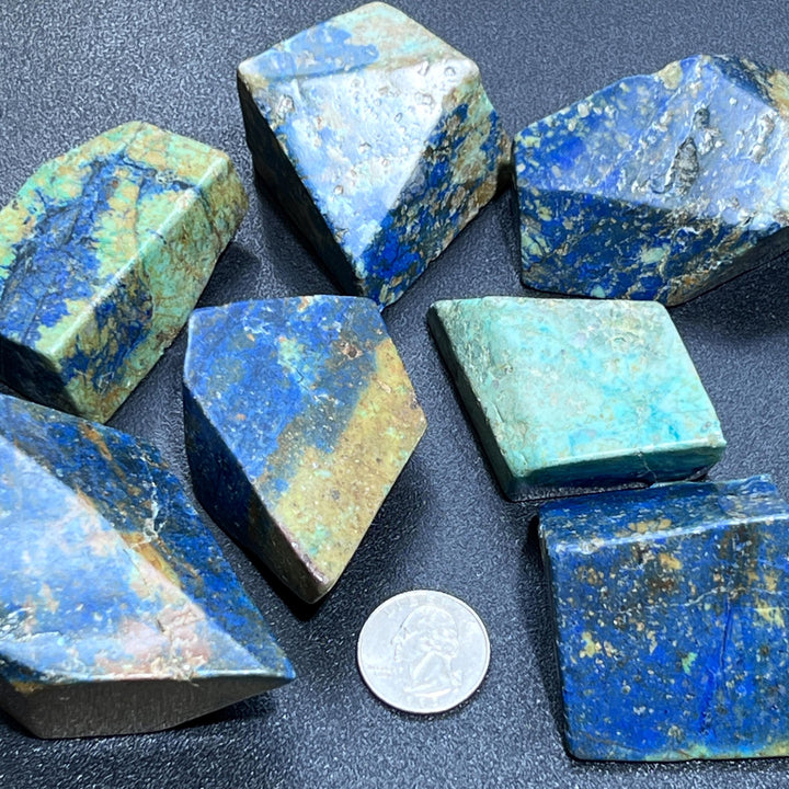 Azurite And Malachite Free-form Shapes Carving Wholesale