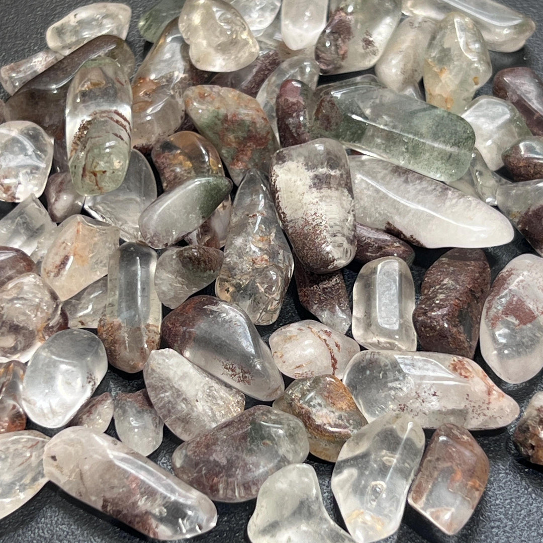 Garden Quartz Crystal (Mystical Lodolite) Small Tumbled Stones (By The Ounce Or Pound) Wholesale