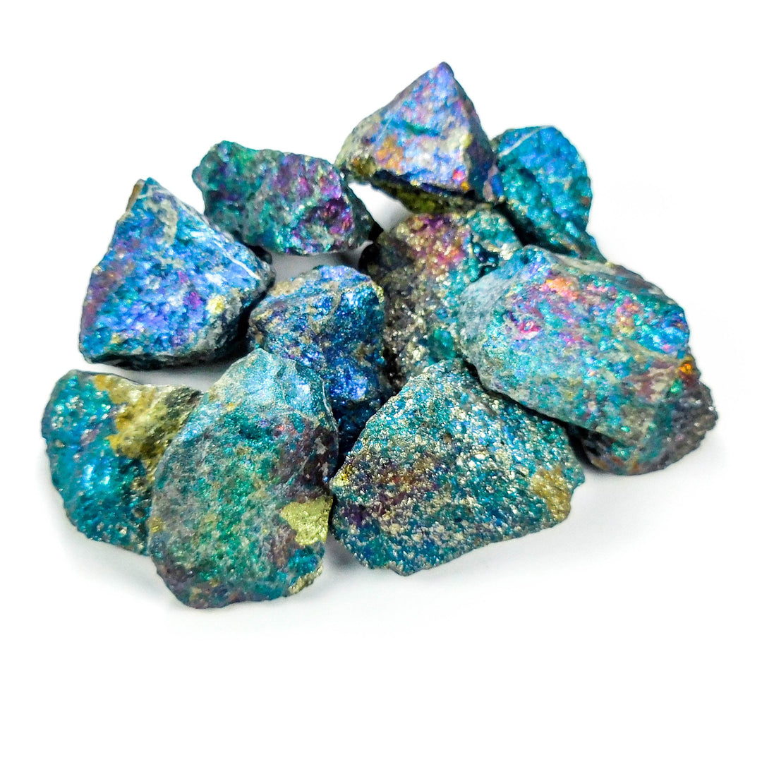 Chalcopyrite Peacock Ore Rough (1 LB) One Pound Bulk Wholesale Lot Raw Gemstones