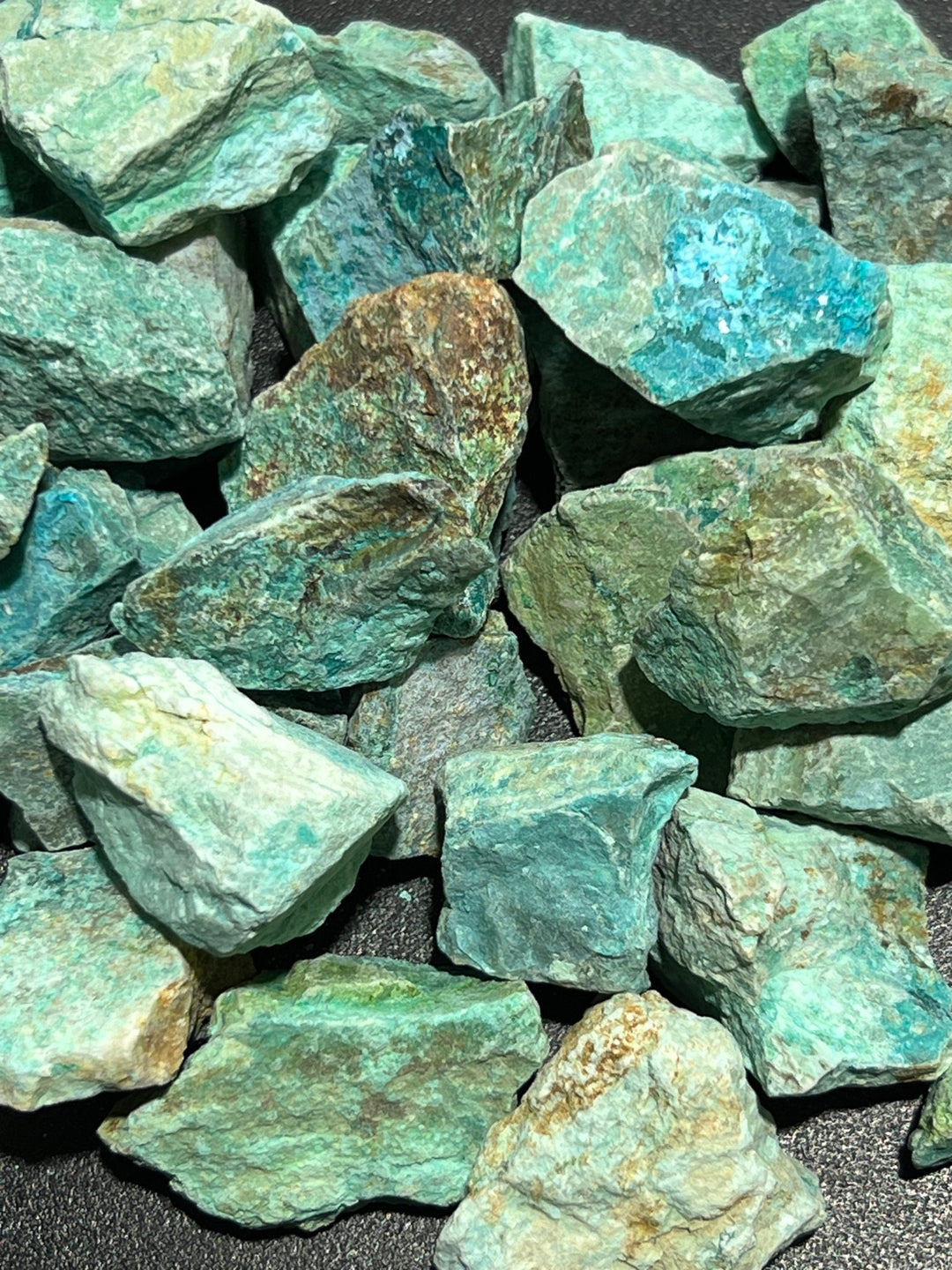 Chrysocolla Rough (1 Kilo)( 2.2 LBs) Bulk Wholesale Lot Raw Gemstones