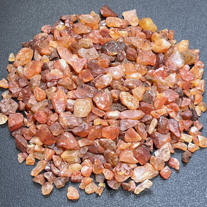 Carnelian Red Agate Small Tumbled Chips (1 Kilo)(2.2 LBs) One Kilo Bulk Wholesale Crystals Lot