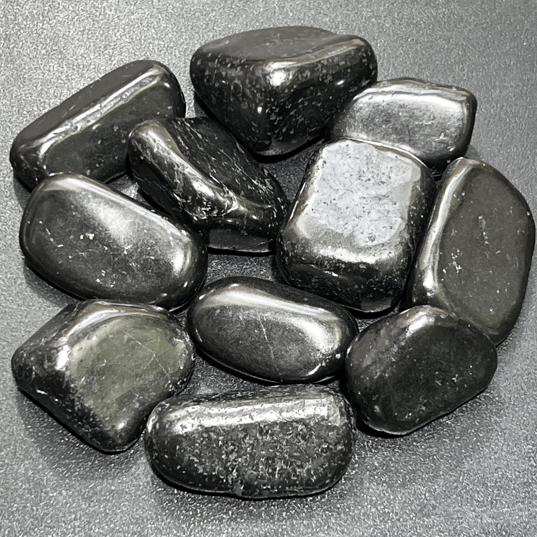 Shungite Large Tumbled (1/2 lb)(8 oz) Bulk Wholesale Lot Half Pound Polished Natural Gemstones