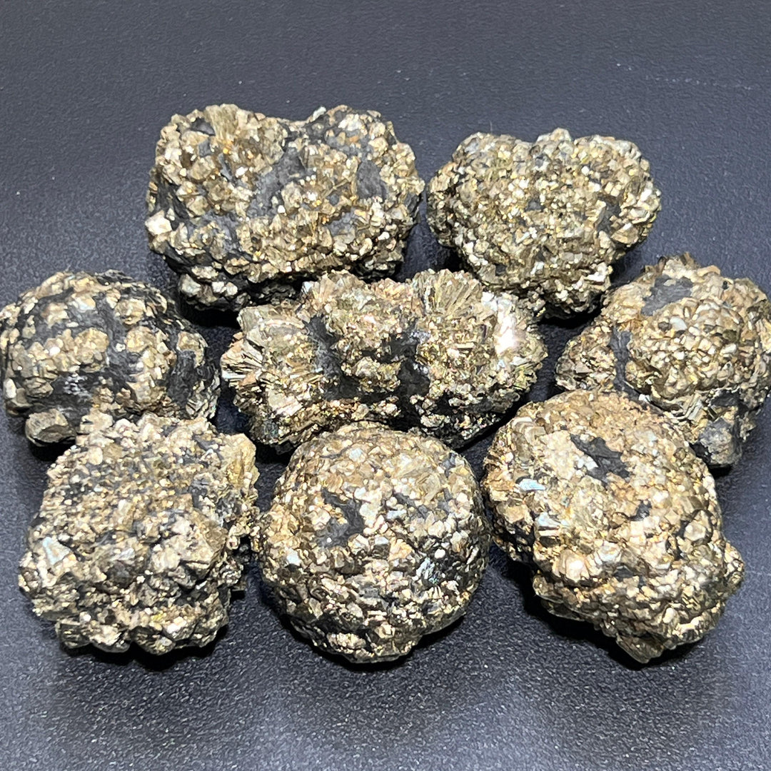 Marcasite Crystal Nodules Iron Pyrite Large Gold Nugget Rough Wholesale