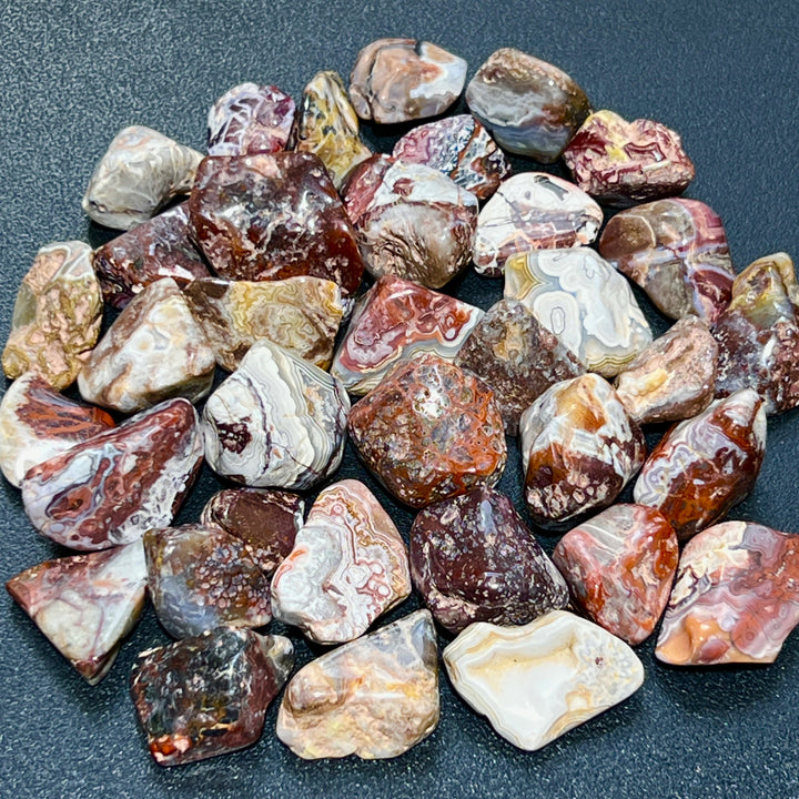 Crazy Lace Agate Tumbled (By The Piece Or Pound) Polished Gemstones Wholesale Lot Supply