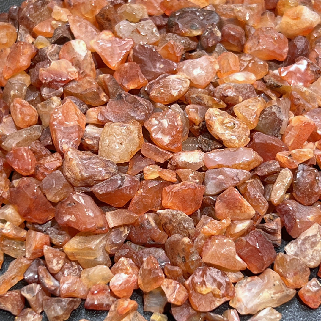 Carnelian Red Agate Small Tumbled Chips (1 Kilo)(2.2 LBs) One Kilo Bulk Wholesale Crystals Lot