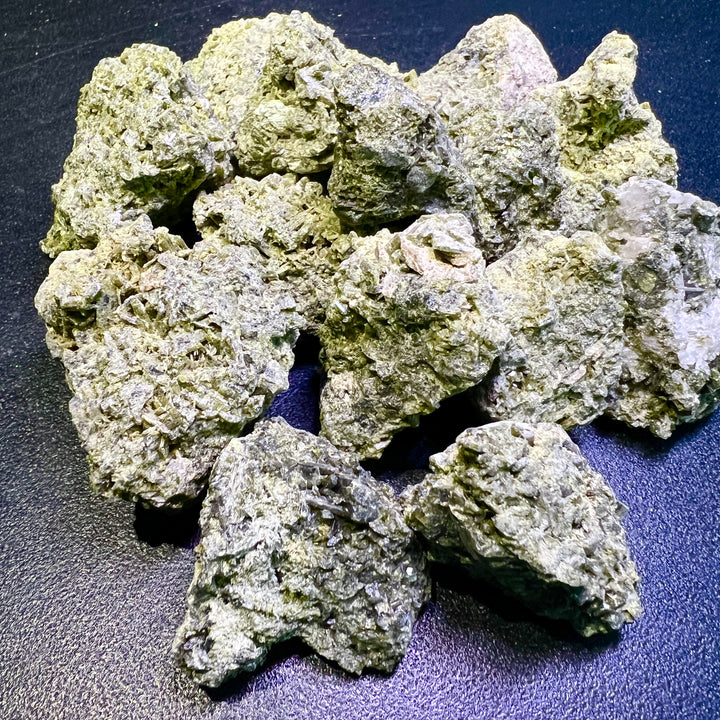 Green Epidote Crystal Rough (1 Kilo)( 2.2 LBs) Bulk Wholesale Lot Raw Gemstones