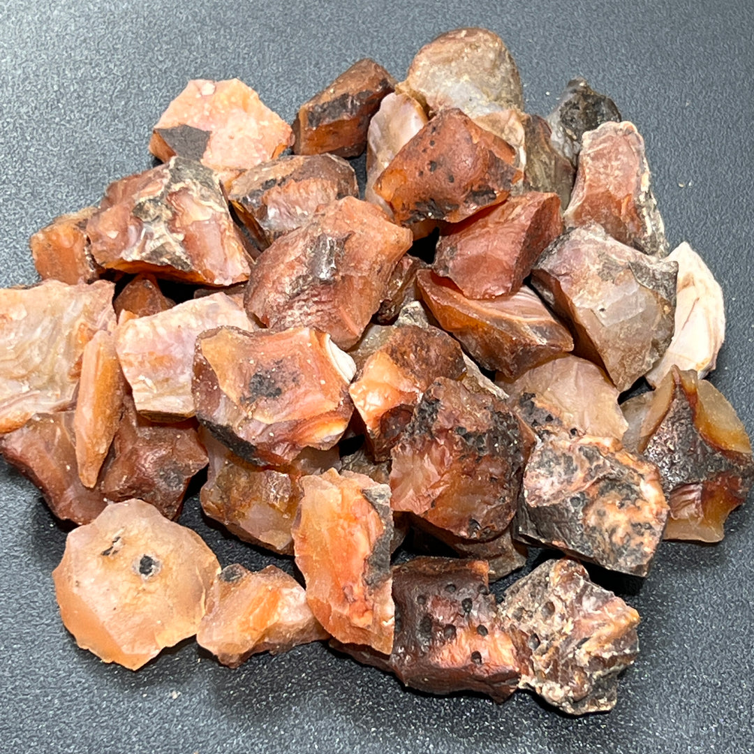 Carnelian Red Agate Rough (1/2 lb) 8 oz Half Pound Bulk Wholesale Lot Raw Gemstones Healing Crystals And Stones