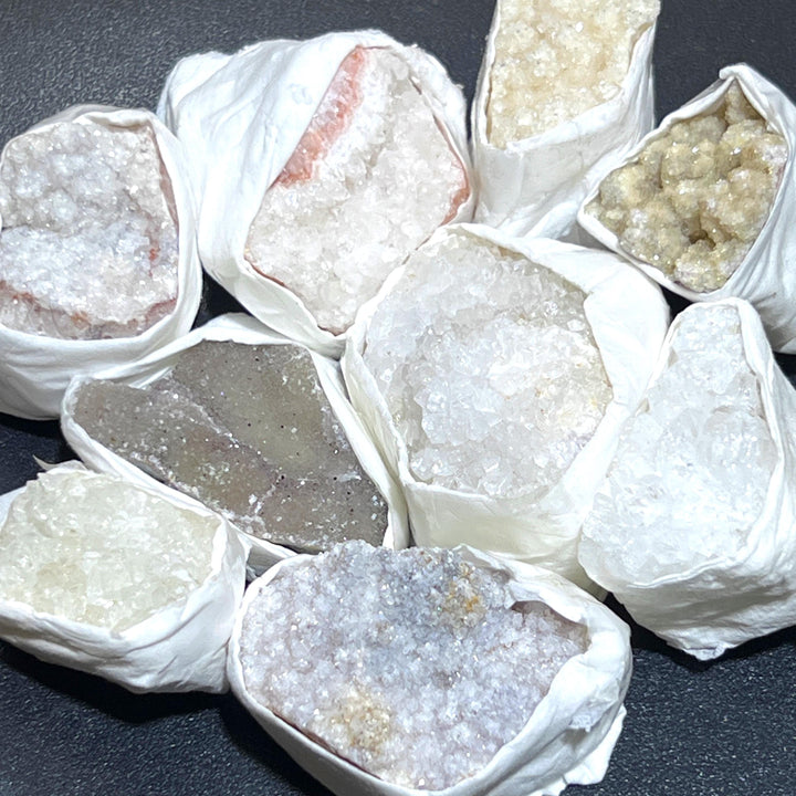 Assorted Mixed Druzy Crystal Clusters (By The Piece or Pound) Wholesale