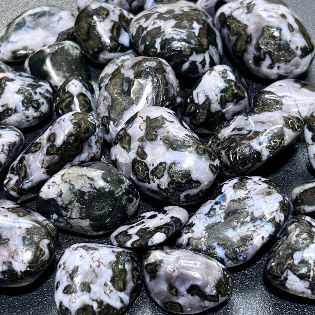 Indigo Gabbro Tumbled (3 Pcs) Polished Natural Gemstones