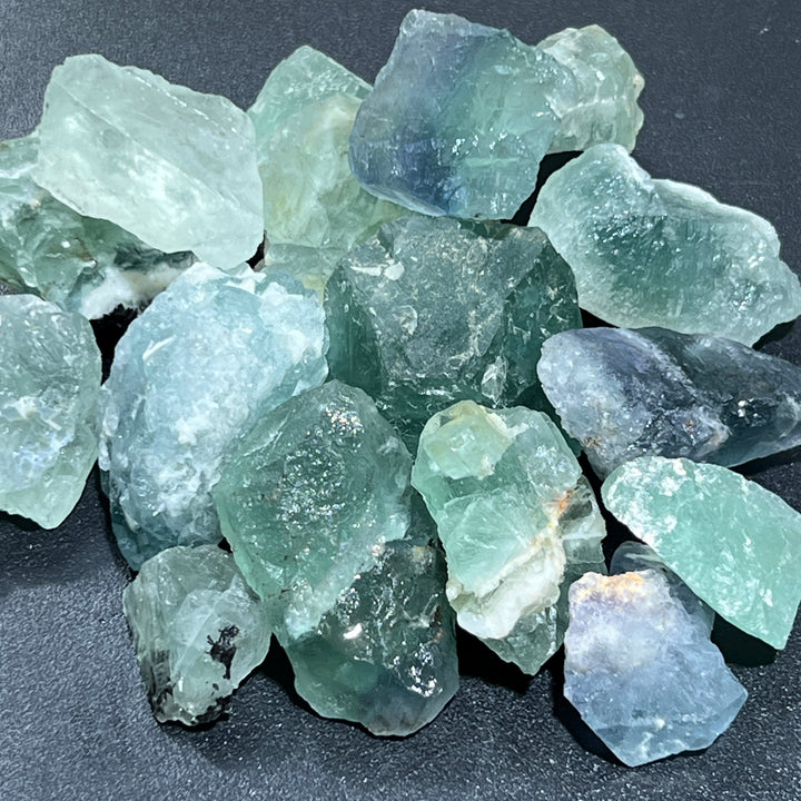 Fluorite Rough Crystals (1/2 lb) 8 oz Bulk Wholesale Lot Half Pound Raw Gemstones Healing Crystals And Stones