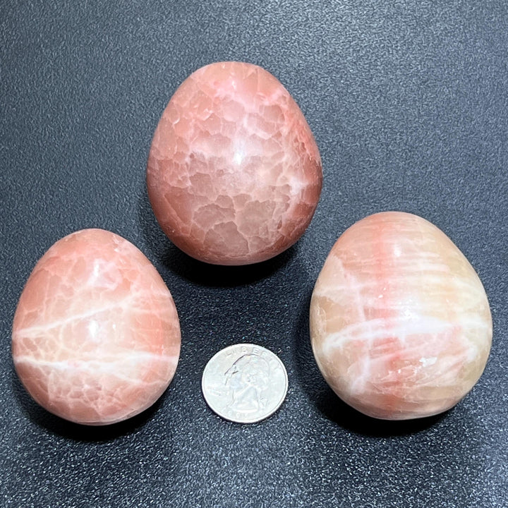 Rose Red Calcite Crystal Egg Polished Carving Wholesale