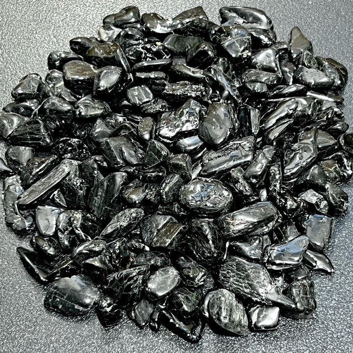 Black Tourmaline Crystals Small Tumbled Stones (By The Ounce Or Pound) Wholesale