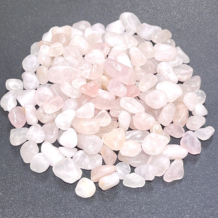 Pink Rose Quartz Small Tumbled Stones (By The Ounce or Pound) Wholesale