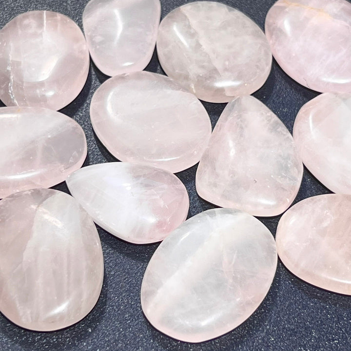 Rose Quartz Cabochon Lot 100 Grams ( 8 to 12 Pcs ) Bulk Wholesale Polished Natural Gemstones Healing Crystals And Stones