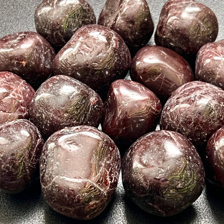 Cherry Garnet Tumbled (1 Kilo)(2.2 LBs) Bulk Wholesale Lot Polished Gemstones