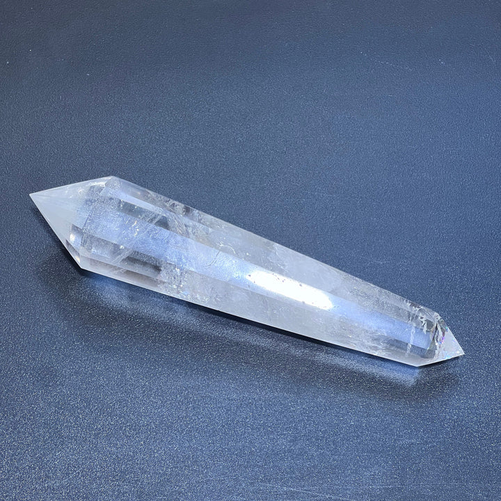 Extra Large Quartz Crystal (8 Inches) Double Terminated Faceted Crystal Staff Wand Select