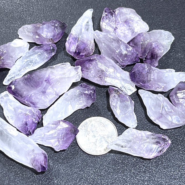 Amethyst Crystal Points Rough Raw (By The Piece or Pound) Wholesale