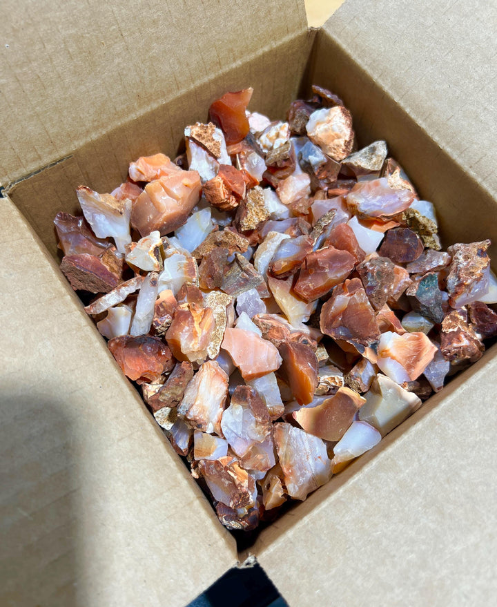 Madagascar Red Carnelian Agate Crystal Rough Raw Stones (By The Piece or Pound) Wholesale