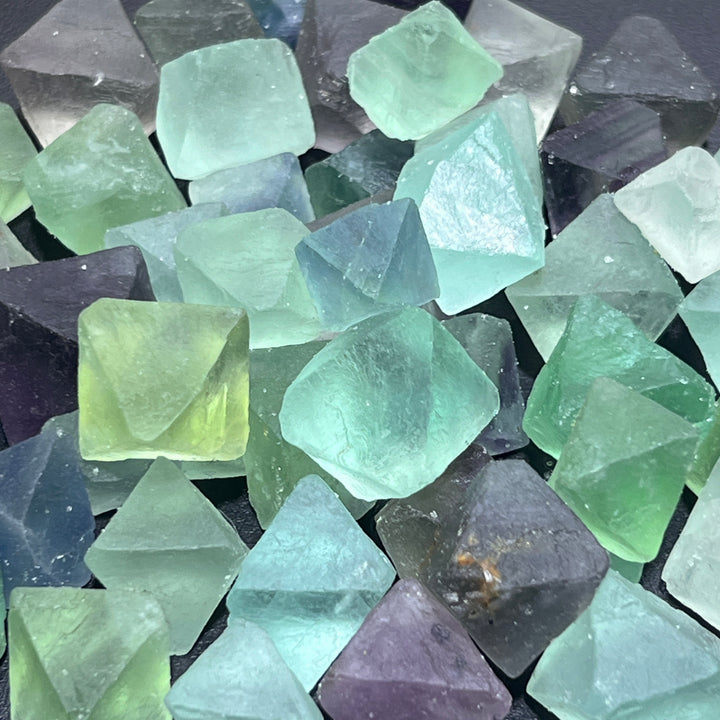 Fluorite Octahedron Crystals (1/2 lb) 8 oz Rough Raw Bulk Wholesale Lot