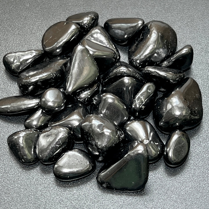 Shungite Tumbled (1/2 lb)(8 oz)Bulk Wholesale Lot Half Pound Polished Stones