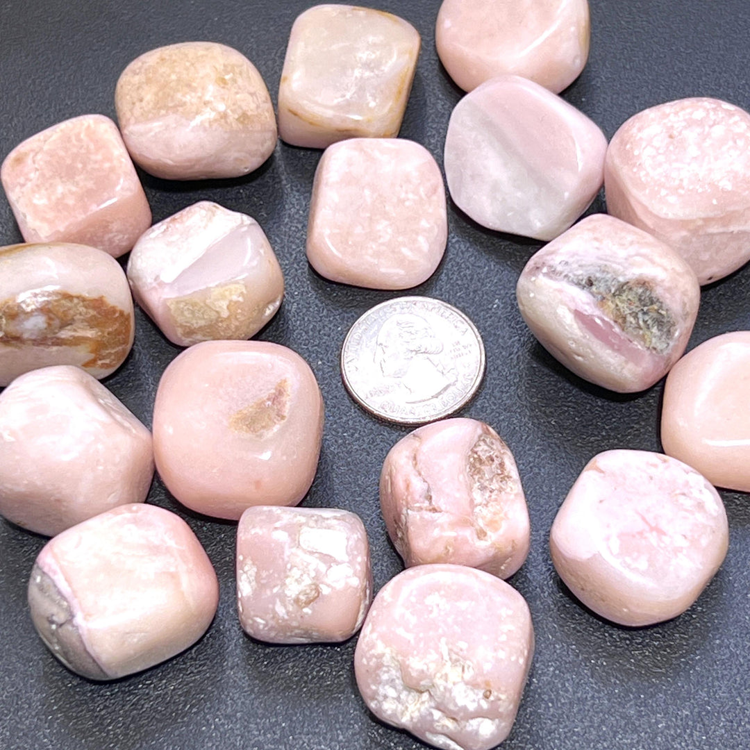 Pink Opal Tumbled Stones (By The Piece Or Pound) Bulk Wholesale