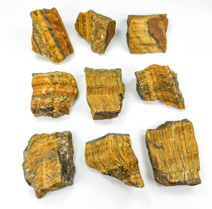 Tigers Eye Rough (1 Kilo)( 2.2 LBs) Bulk Wholesale Lot Raw Gemstones