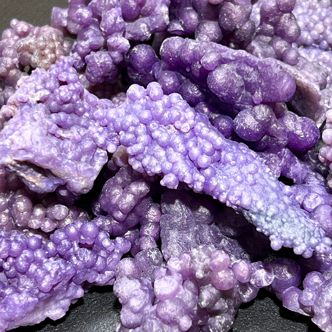 Purple Grape Agate Crystal Clusters (By The Piece Or Gram) Gemstone Decor Supply Wholesale