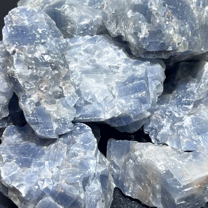 Blue Calcite Rough (1/2 lb)(8 oz) Half Pound Bulk Wholesale Lot Raw Gemstones