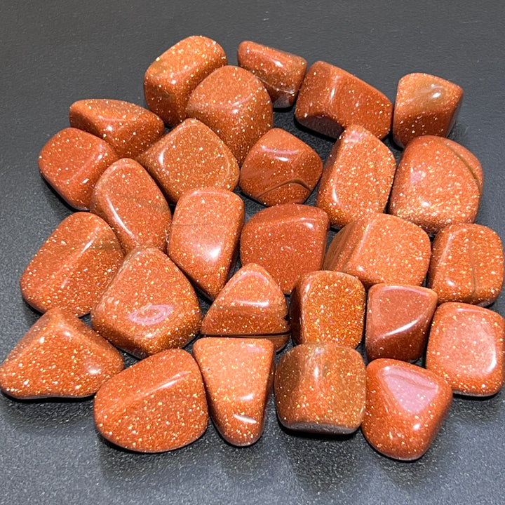 Red Goldstone Tumbled (1/2 lb)(8 oz) Bulk Wholesale Lot Half Pound Polished Gemstones