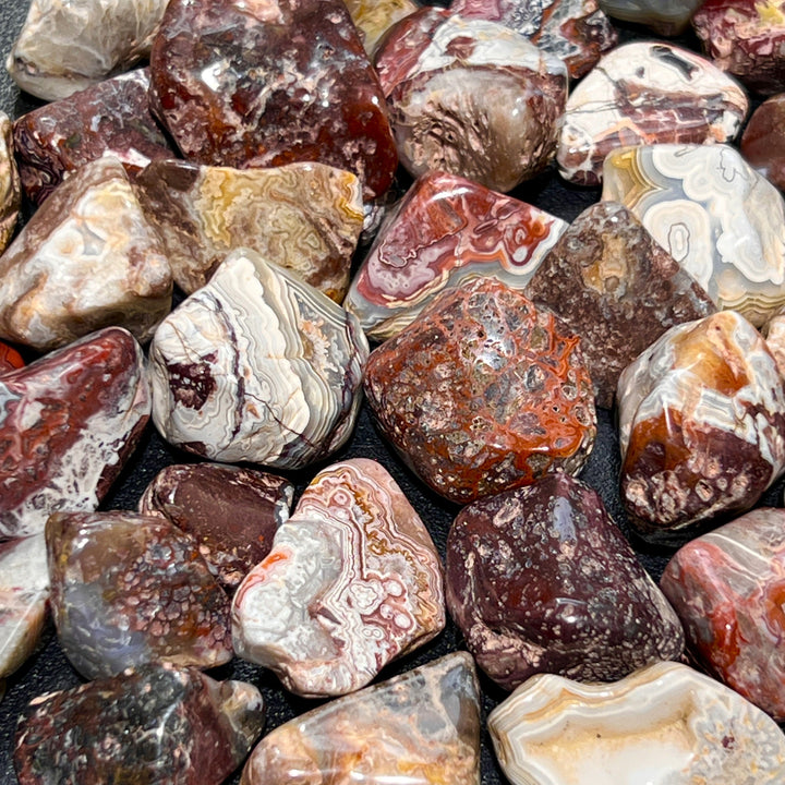 Crazy Lace Agate Tumbled (By The Piece Or Pound) Polished Gemstones Wholesale Lot Supply