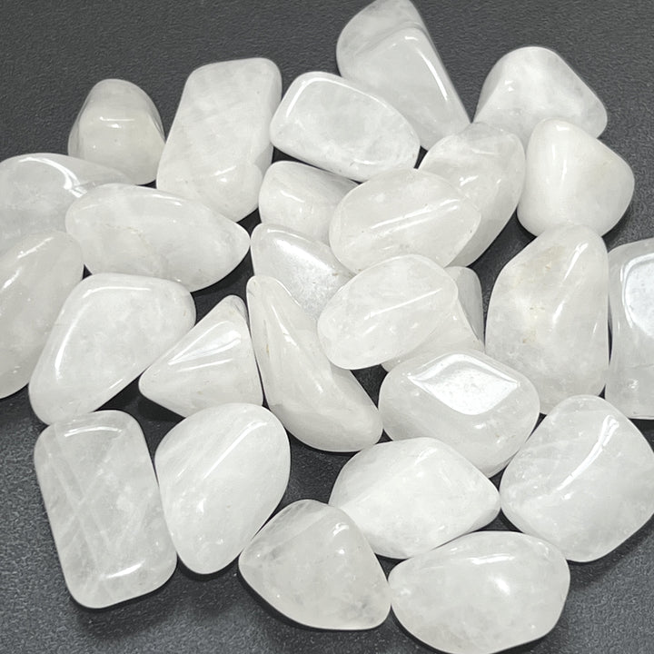 White Quartz Crystal Tumbled (1 Kilo)(2.2 LBs) Bulk Wholesale Lot Polished Gemstones