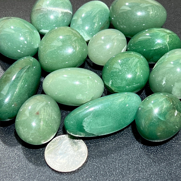 Green Quartz Tumbled (By The Piece Or Pound) Bulk Wholesale Lot Polished Gemstones