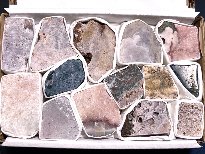 Pink Amethyst Rough Crystals (Avg 2 LBs) Small Box Flat Bulk Wholesale Lot Raw Stones