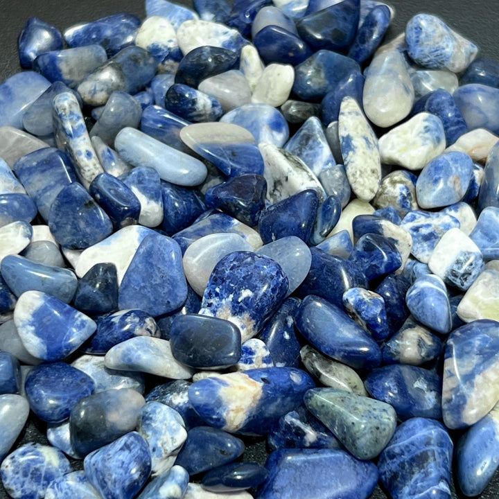 Sodalite Tumbled Stones Small (10-15mm)(1 LB) One Pound Bulk Wholesale Lot