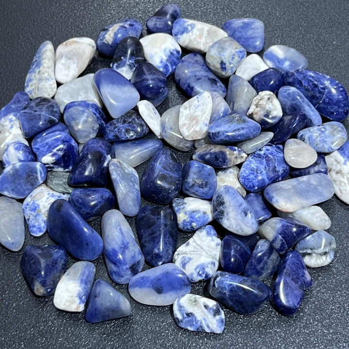 Blue Sodalite Small Tumbled Stones (By The Ounce or Pound) Wholesale