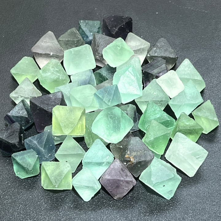 Fluorite Octahedron Crystals (1/2 lb) 8 oz Rough Raw Bulk Wholesale Lot