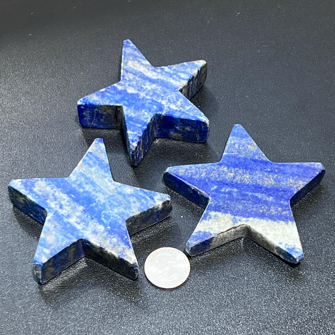 Lapis Lazuli Star Carving Gemstone Crystal Home Decor Supply