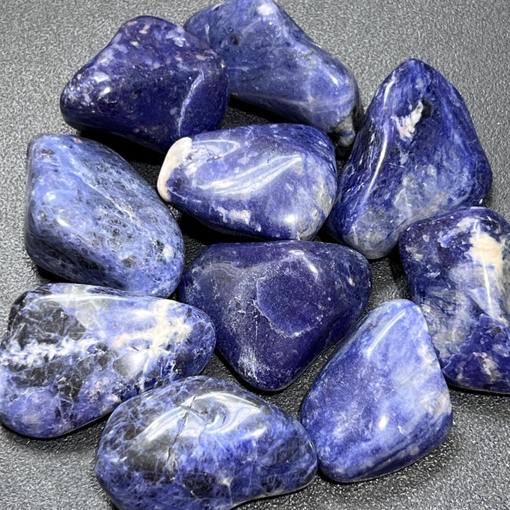 Blue Sodalite Large Tumbled (1-2 inches)(By The Piece Or Pound) Bulk Wholesale Lot