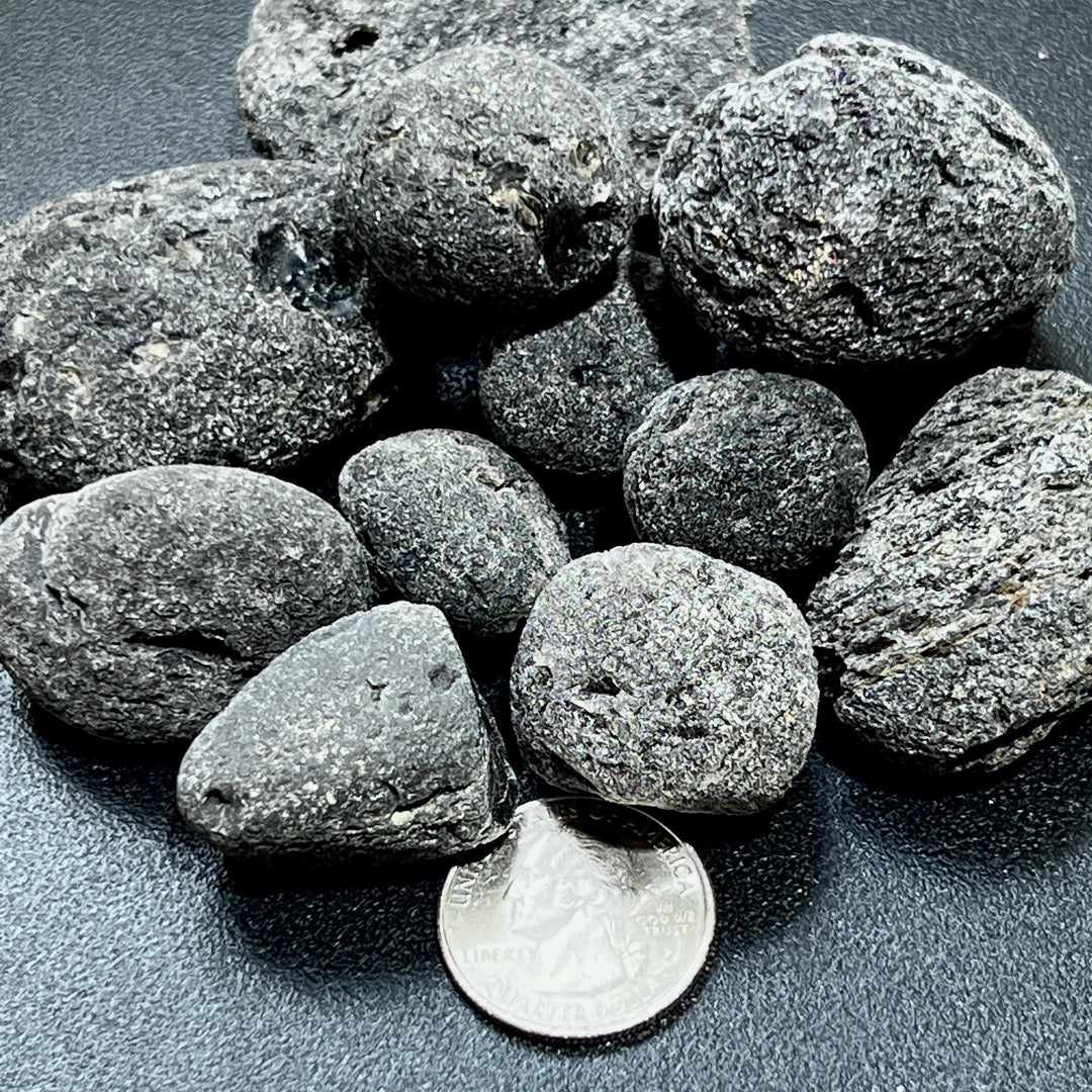 Agni Manitite Ancient Obsidian Volcanic Glass Stone (Pearl of Divine Fire / Cintamani Stone) Bulk Wholesale