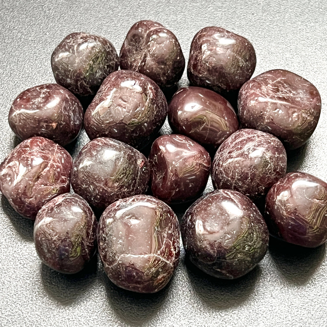 Cherry Garnet Tumbled (1 Kilo)(2.2 LBs) Bulk Wholesale Lot Polished Gemstones