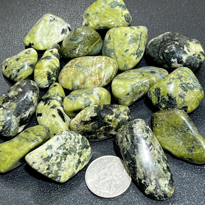 Green Nephrite Jade Tumbled (By The Piece Or Pound) Bulk Wholesale Lot Polished Gemstones