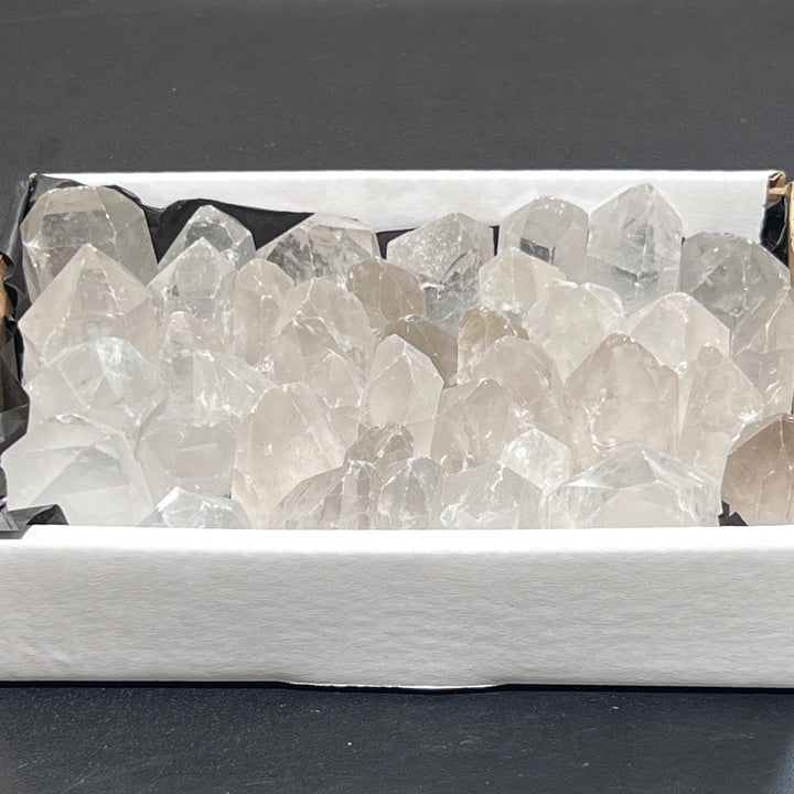 Clear Quartz Crystal Points Boxed Flat Bulk Wholesale Crystal Gemstones Supply